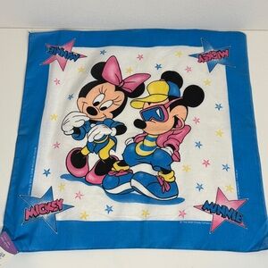 Vintage Disney Mickey & Minnie Mouse 90s Bandana NWT